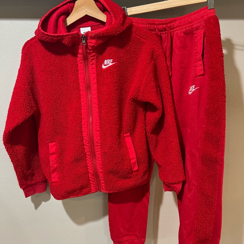 Nike Sportswear Club Fleece Kids Red Set